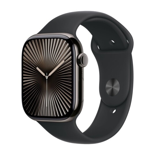 Apple Watch S10 46mm GPS+Cel (Slate Titanium/Black Sport Band) M/L