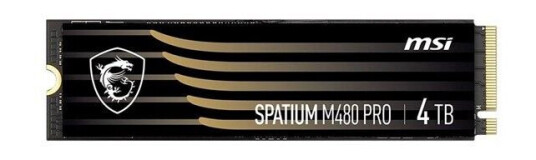 MSI Spatium M480 PRO SSD - 4TB - Uten varmespreder - M.2 2280 - PCIe 4.0