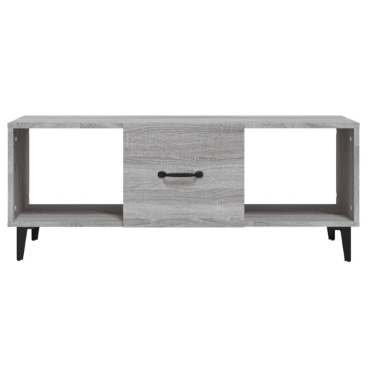 vidaXL Salongbord grå sonoma 102x50x40 cm konstruert tre