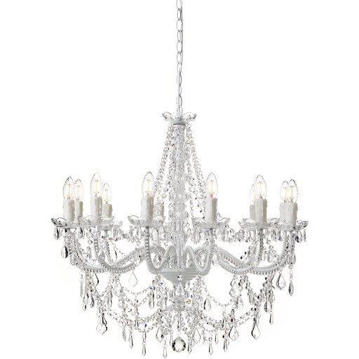nielsen_light LYSEKRONE IMPERIAL 12-ARMET HVID