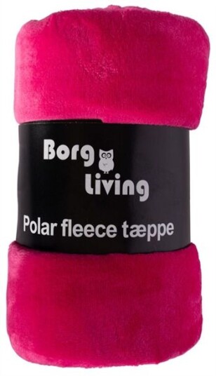 Borg Living Fleeceteppe Rosa 150x200 cm Ekstra myk og fin