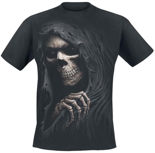 Spiral Goth T-skjorte Grim Ripper S til XXL Herrer svart