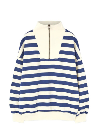 THE ANIMALS OBSERVATORY Stripes Navy Blowfly Sweatshirt Marinblå 6 Y