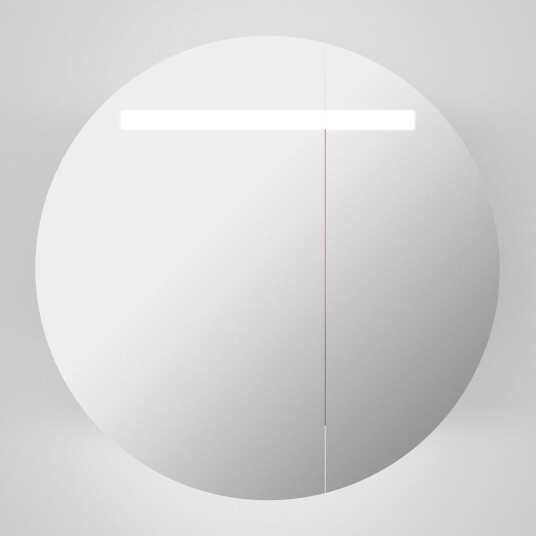 INR Iconic Nordic Rooms Circ Ø80 Speilskap med Regulerbar Belysning Ø80x159mm Hvit