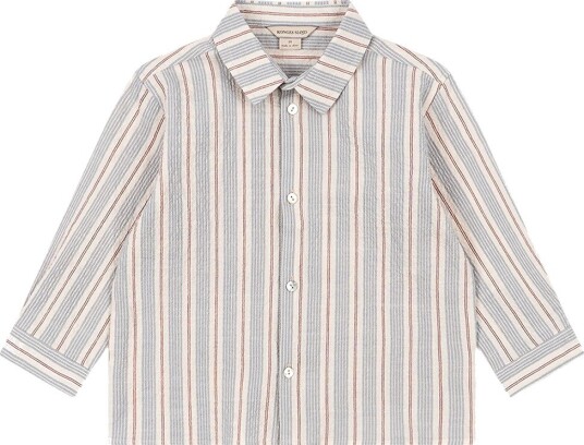 Konges Sløjd Skjorte   Elliot   Tocororo Stripe   Konges Sløjd   3 år (98)   Skjorte Beige Blå Hvit Rød