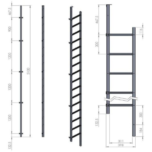 Modum Brannstige 5.1m