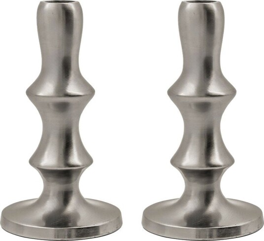 House Doctor Reese Lysestake 2-pakning Sølv 16 cm