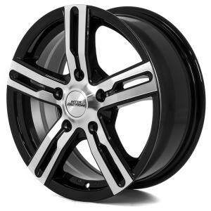 Inter Action Kargin Gloss Black Polished 6.5x16 5x130 ET50 B89.1