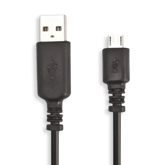 Linocell 1m Micro-USB-kabel Svart for opplading og synkronisering