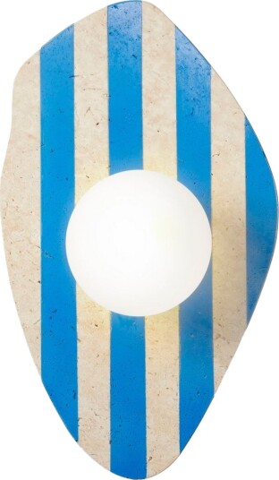 Thyrosel vegglampe 10 cm - Beige, Hvit, Blå