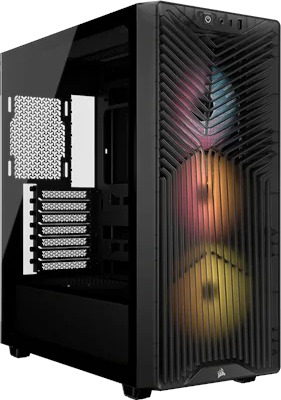 Corsair 3200D RS ARGB Smoke Miditower Kabinett med USB Type-C Corsair 3200D RS ARGB Smoke Miditower Kabinett med USB Type-C