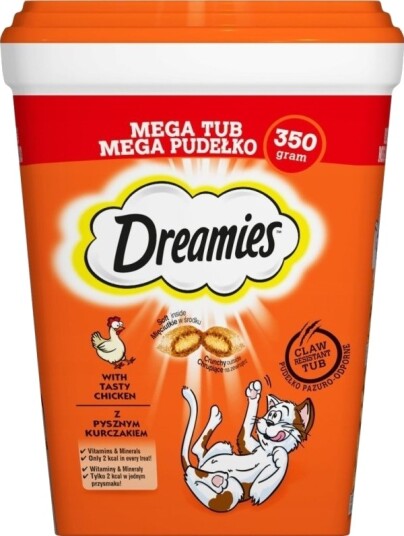 Dreamies Kylling Ost Kattegodbit 350 G Dreamies Kylling Ost Kattegodbit 350 G