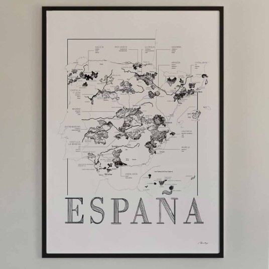 Brushery Vinplakat España 50x70cm