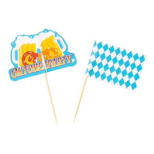 Oktoberfest cocktailflagg 20-pakning Oktoberfest cocktailflagg 20-pakning
