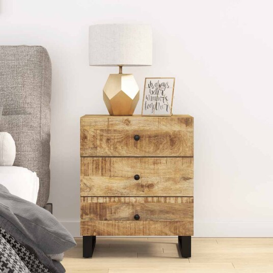  Nattbord 50x33x62 cm heltre mango og konstruert tre 8720845578794