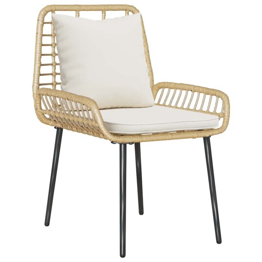 Hage Spisegruppe 3 pcs Brun Svart Krem 35 x 35 x 45 cm