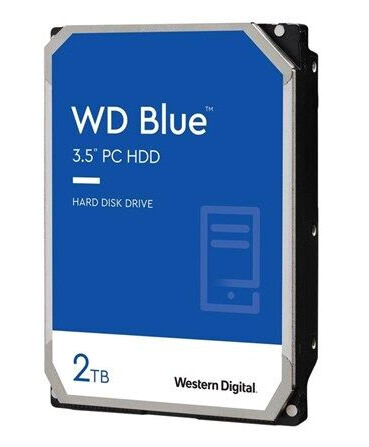 WD Blue 2TB 3.5" Intern Harddisk SATA 6Gb/s 5400 RPM