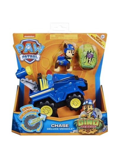 Paw Patrol Dino Deluxe Kjøretøy Chase med Dino-tema