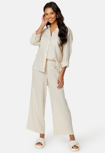 ONLY Tokyo HW Linen Blend Pant Moonbeam S/32