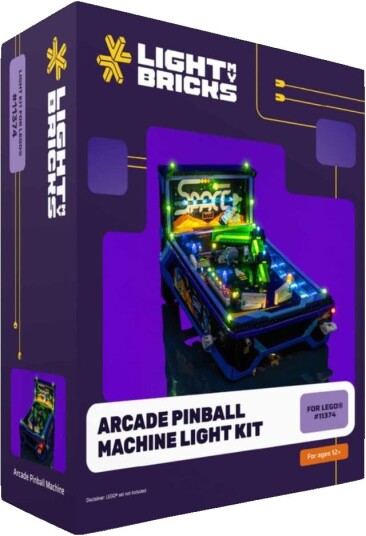 Light My Bricks Arcade Pinball Machine Lyssett 11374 2.0-11374