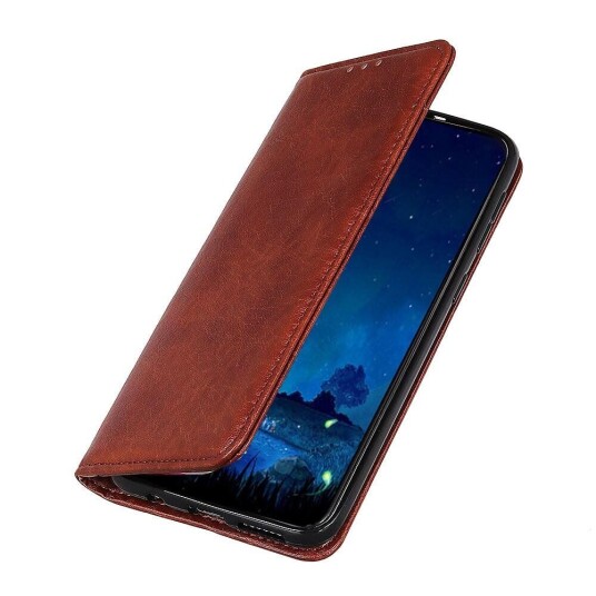 INCOVER Huawei P Smart (2021) Moderne Nøytralt PU Skinndeksel m. Lommebok - Brun