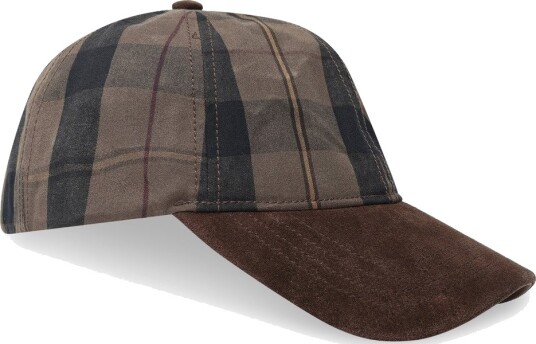Gant Checked Waxed Cap Brown ONE SIZE