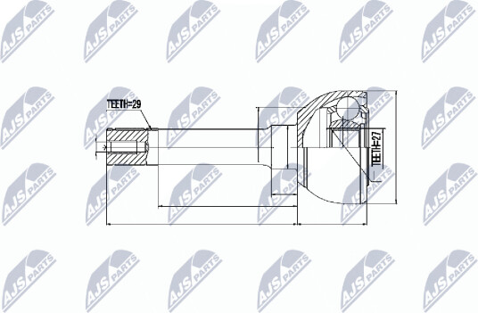 Nty Drivknute drivaksel NTY NPZ NS 010