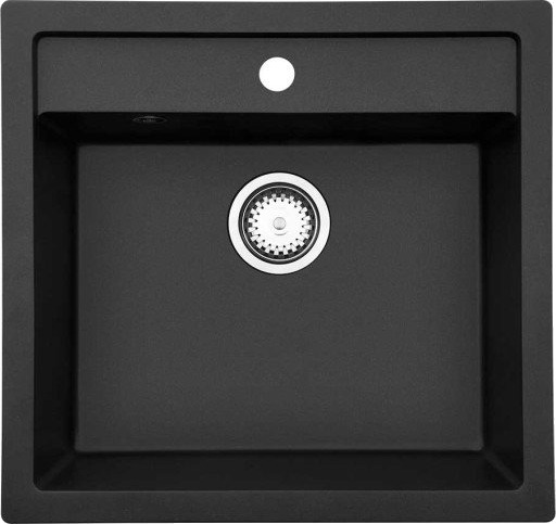 Lavabo Jupiter 60 kjøkkenvask 55,6x52,6 cm, sort