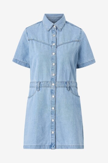 Levi's Denimkjole SS Logan Western Dress Blå Levi's Denimkjole SS Logan Western Dress Blå