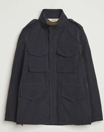 Aspesi Minifield Cotton Field Jacket Navy