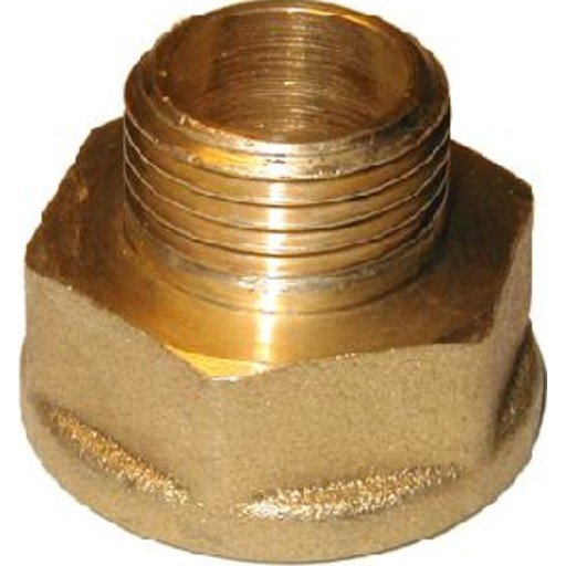Messing nippelmuffe 1" x 3/4"