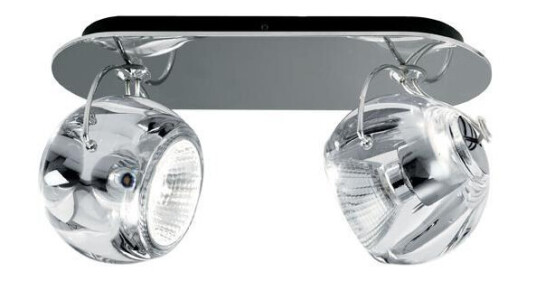 Fabbian Beluga Vegg- & Taklampe Dobbelt Klar Fabbian Beluga Vegg- & Taklampe Dobbelt Klar
