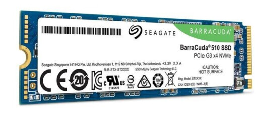 Seagate BarraCuda 510 SSD NVMe 250GB