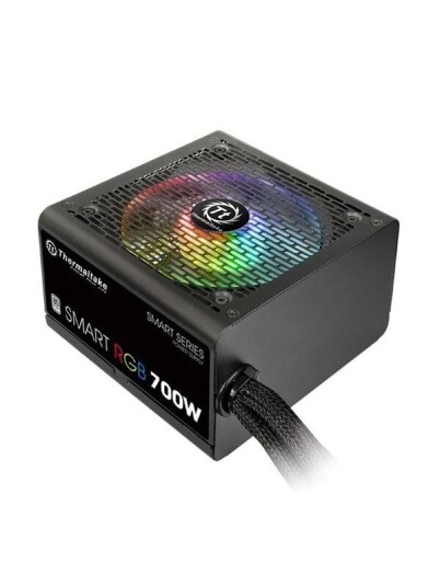 Thermaltake Smart RGB 700W Strømforsyning (PSU) - 700 Watt - 120 mm - 80 Plus White sertifisert Thermaltake Smart RGB 700W Strømforsyning (PSU) - 700 Watt - 120 mm - 80 Plus White sertifisert
