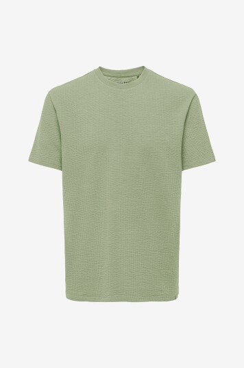 ONLY & SONS - T-skjorte onsKian Life Reg Seersucker SS Tee