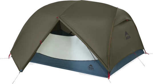 MSR Hubba Hubba HD 3P Kuppeltelt for 2-3 personer - Grønn MSR Hubba Hubba HD 3P Kuppeltelt for 2-3 personer - Grønn