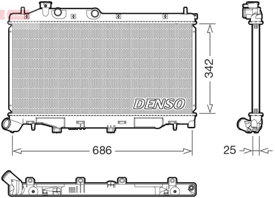 Radiator DENSO DRM36027