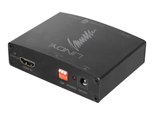 LINDY HDMI 4K Audio Extractor with bypass - HDMI-lydsignalutskiller LINDY HDMI 4K Audio Extractor with bypass - HDMI-lydsignalutskiller