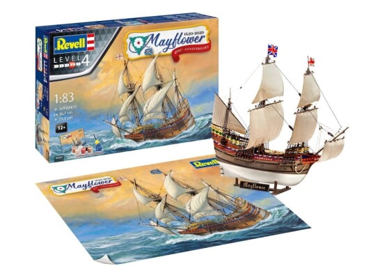 Revell Gavesett 1:83 Mayflower 400-årsjubileum Seilskutemodell