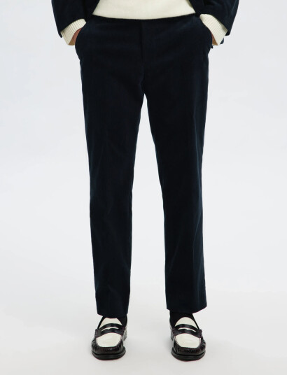 Selected Slhreg-Duca Corduroy Trs - Navy - 52 Selected Slhreg-Duca Corduroy Trs - Navy - 52