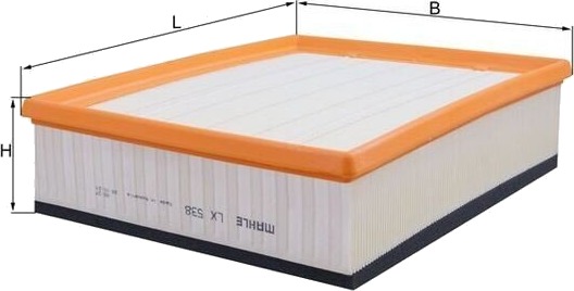 Luftfilter KNECHT LX 538 Luftfilter KNECHT LX 538