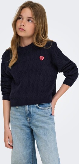 Kids Only Kogibi Ls Cable O Neck Vd Knt Navy 158 164