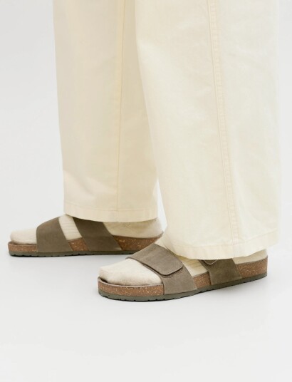 Jack & Jones Jfwmalta Suede Sandal Khaki green 42 Jack & Jones Jfwmalta Suede Sandal Khaki green 42