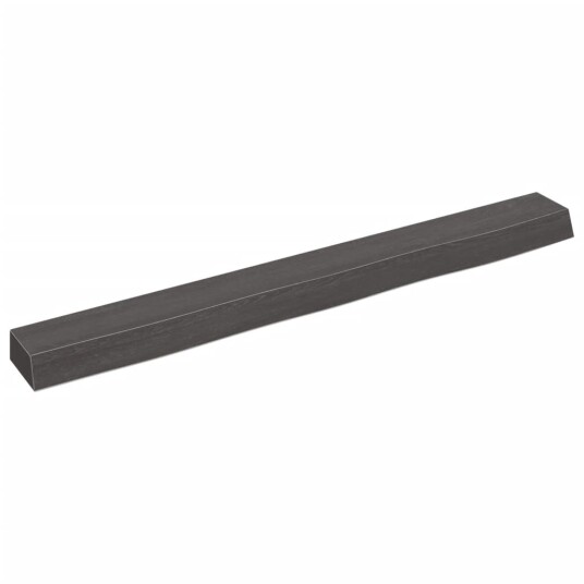 vidaXL Vegghylle m?rkegr? 100x10x6 cm behandlet heltre eik