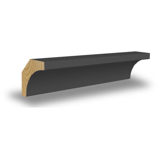 Combiwood Hulkillist Furu 21x021x2700 Innvendig Hjørne Malt S8500-N Dempet Sort