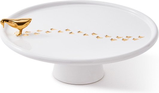Pols Potten   Duck serveringsfat på stett 30x8,3cm h/g