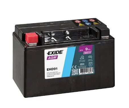 Exide Battery 9Ah 120 A En 12V Agm