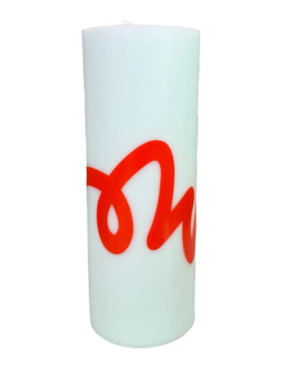 Studio About Pillar Candle, Mint/Red - Blue - Ø 7.8 CM Studio About Pillar Candle, Mint/Red - Blue - Ø 7.8 CM