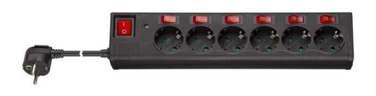 Pro AC power strip with surge protection and switch 1.5 Pro AC power strip with surge protection and switch 1.5