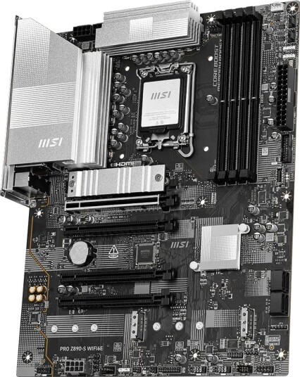 MSI Pro Z890-S Hovedkort med WiFi 6E, LGA 1851, DDR5, ATX MSI Pro Z890-S Hovedkort med WiFi 6E, LGA 1851, DDR5, ATX
